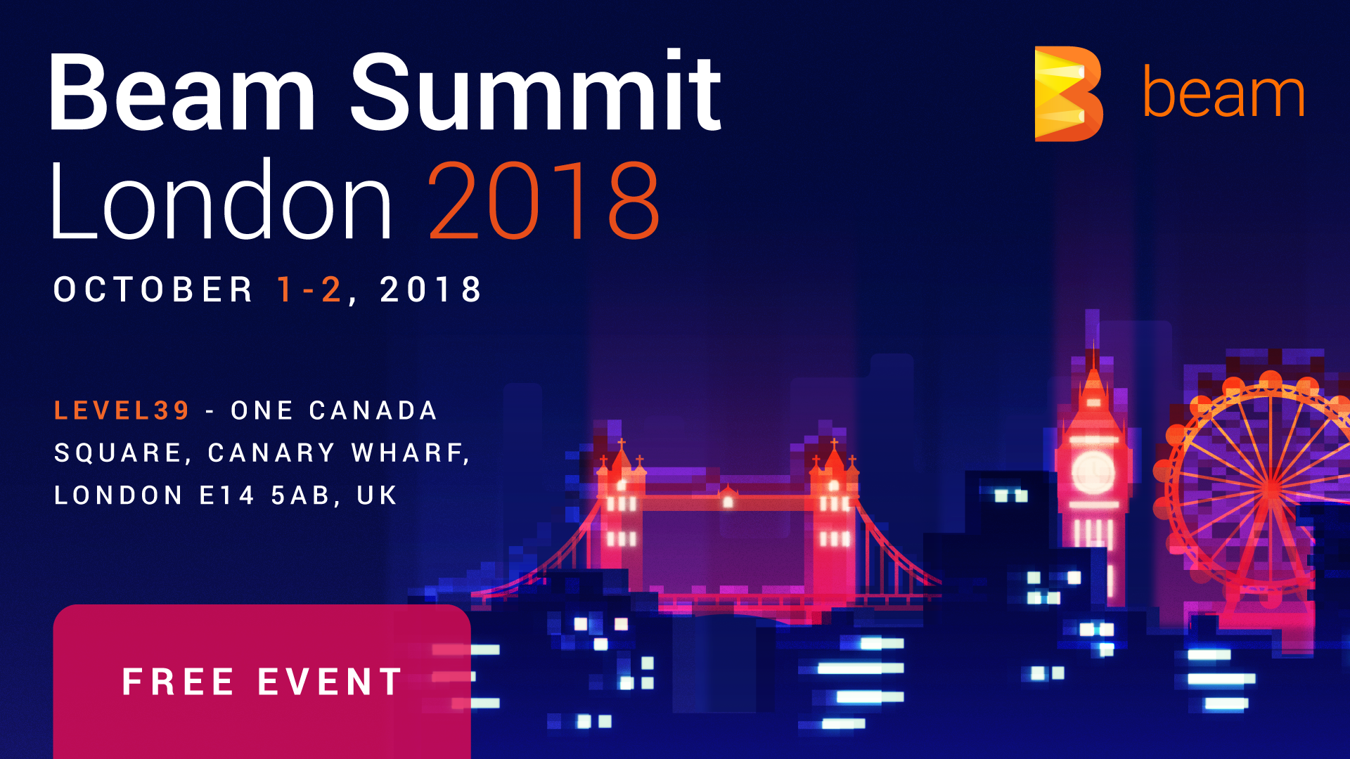 Beam Summit Europe 2018 flyer